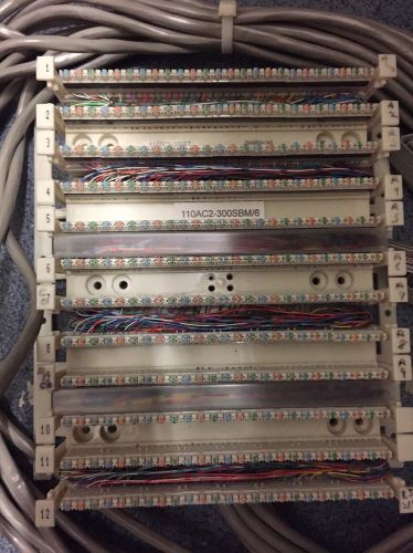Avaya lucent 110ac2-300sbm/6 telephone terminal panel, wiring punch down block for sale