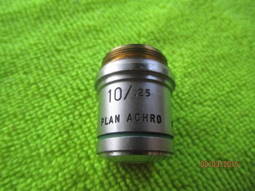 Spencer microscope objectives 10/.25 Made in U.S.A