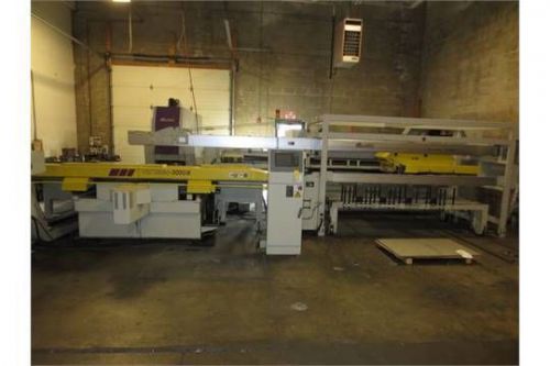 2001,  cnc turret punch press with automatic loader/unloader for sale