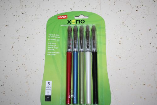 XENO Ballpoint Stick Pens Ink Black Medium 1.0mm Office Supply High-Tech NEW Pen