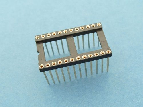 24-pin IC Socket, Wire Wrap DIP IC Sockets 0.6in, Turned Pin, Tin Plated - 1pcs