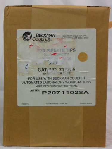 Beckman Coulter 717255 100ul Biomek AP96 P20 Tips, Pre-sterile case of 10 racks