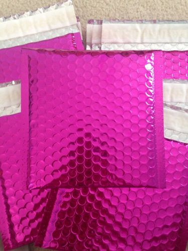 10 PINK Metallic Bubble Mailers Envelopes Padded Mailer Shipping  Clutch 6.5x7