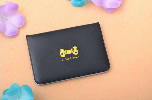 2014 PU Leather Case Business Card Holder Wallet Bag Credit Card Holder Black