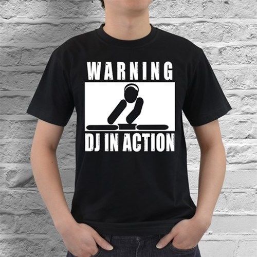 New DJ Armin Van Buuren DJ in Action Mens Black T-Shirt Size S, M, L, XL - 3XL