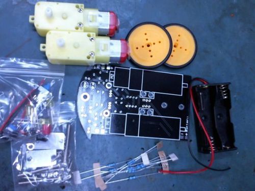 (1) diy line tracking smart car robot with chassis and kit (new, usa ship) for sale