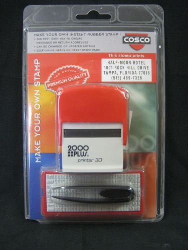 New COSCO 2000 Plus Printer 30 Make your Own Instant Stamp Rubber MIP 722 329 00