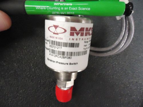 MKS 41A12PCA2BF080 Pressure Switch, 100PSIG, 1/4&#034; MVCR. Brand New!