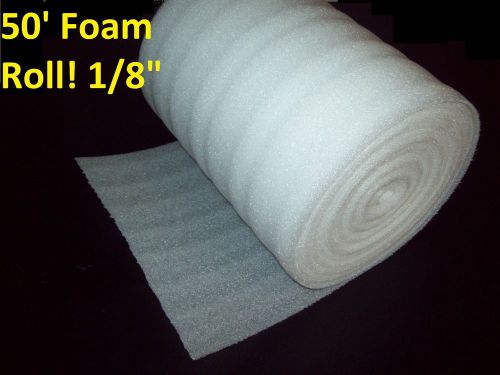 50 Foot Foam Roll! 1/8&#034; Thick, 24&#034; Wide! Perforated Every 12&#034; Foam Wrap