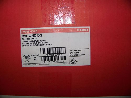 Wiremold ds4000 series downward duplex device 12 ea. # dsdwnd-dg for sale