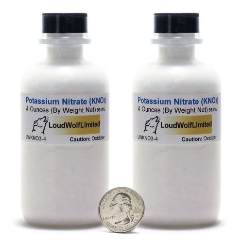 Potassium Nitrate / Fine Powder / 8 Ounces / 99.8% Pure Food Grade / SHIPS FAST