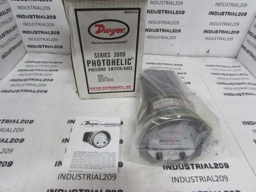 DWYER SERIES A3000 PHOTOHELIC PRESSURE SWITCH / GAGE NEW