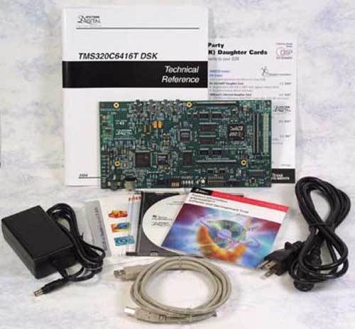 TMS320C6416 (1Ghz) DSP Starter Kit(DSK) W/ CCS CD, 1-Day Workshop CD and DSP CD.