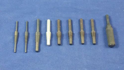 LOT of 9 Various Merit Mandrels, sizes not indicated, FREE FAST SHIP!