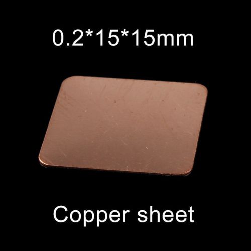 0.2*15*15mm Computer graphics heat sink, copper copper, thermal pad , copper she