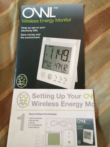 Wireless Electricity Monitor - New In Box By OWL
