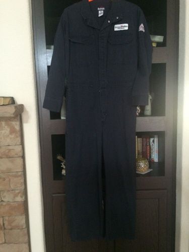Bulwark Flame resistant Coveralls, Blue 44R,