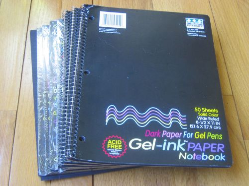 Riverside Dark Paper for Gel Pens Gel Ink Black Notebook &amp; Paper 4 New 4 Used
