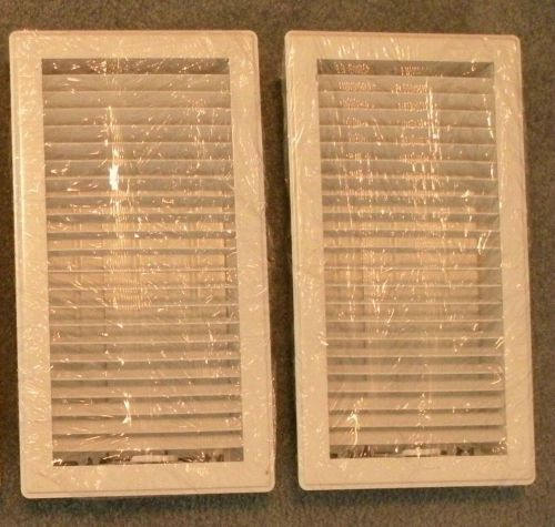 lot of 2 Hart &amp; Cooley Series 411 Floor Diffuser Vent, DELUXE, 6X12, WHITE HC411