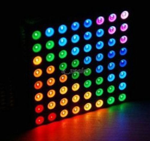 5mm 8x8 60*60mm Matrix Common Anode Full Colour RGB LED