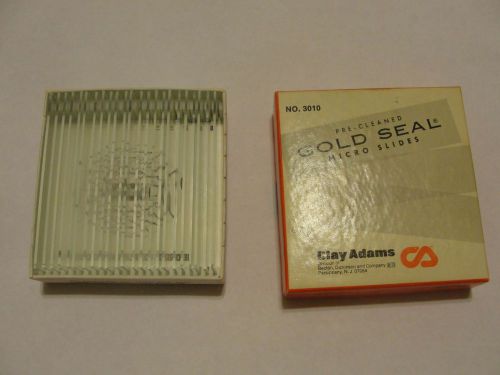 Vintage Clay Adams Gold Seal Microslides Product no. 3010 A1450