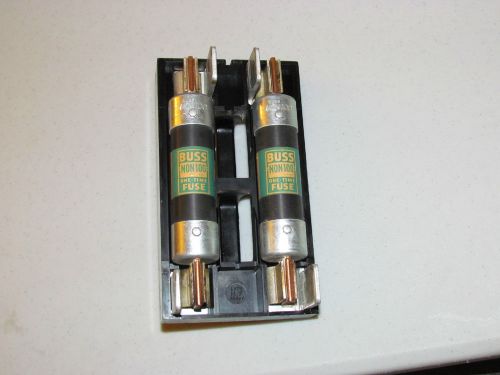 Two Buss Fuses with Main Holder NON100 250 volt