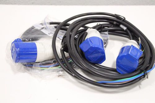 Lot of (3) Walther 3-Pin Female Adapter 10&#039; Power Cable Supply 6h 310-3-06