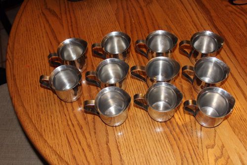 11 STAINLESS STEEL MINI CREAMERS