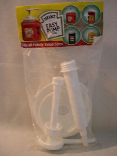 HEINZ  EASY PUMP ~~ FITS ALL FAMILY VALUE SIZES KETCHUP / MUSTARD ETC!