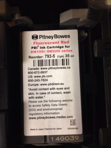 Pitney Bowes DM100i, DM125, DM200L, DM225 Red Ink Cartridge