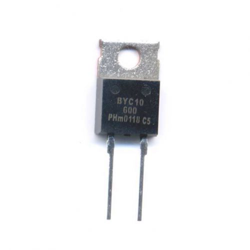 BYC10-600 ultrafast, power diode -  600V at 10 amps - TO-220 case