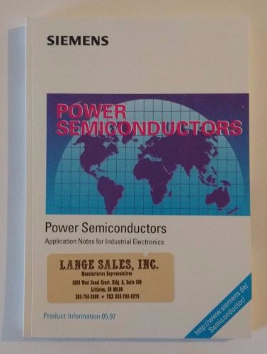Siemens Power Semiconductors Data Book 1997 Paperback
