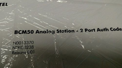 BCM50 Analog Station - 2 Port Auth Code