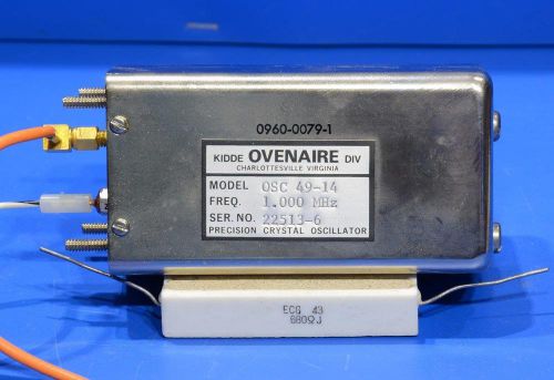 OCXO Ovenaire 1.000 MHZ Model 49-14 Oven Controlled Crystal Oscillator Tested