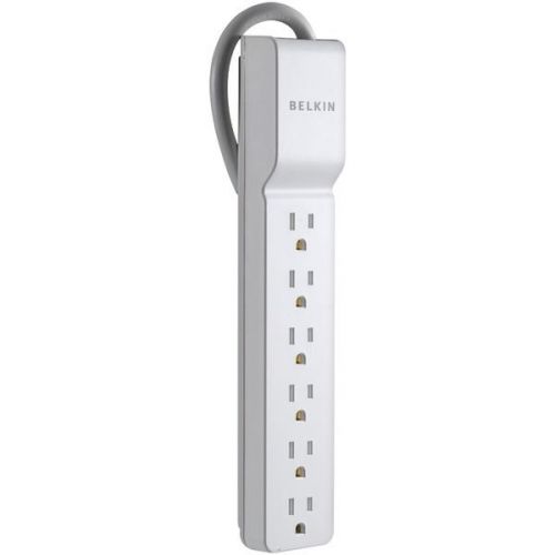Belkin BE106000-2.5 6-Outlet Home/Office Surge Protector - 2.5ft Cord