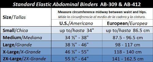 ITA-MED Unisex Elastic Abdominal Binder (9&#034; Wide) - 3 Panels, XX-Large
