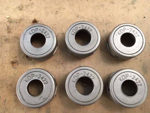 Six KDP-2422 CNC Drill Collet Nuts