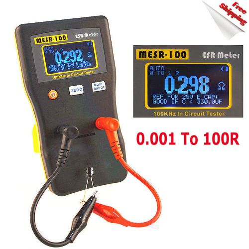 Mesr-100 v2 auto range in circuit esr capacitor meter tester up to 0.001 to 100r for sale