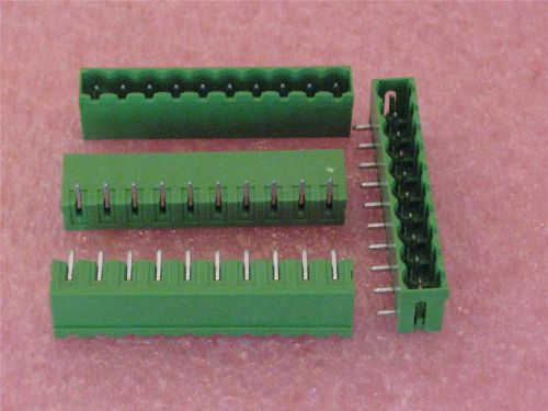 PHOENIX MALE CONNECTOR HEADER RIGHT ANGLE 10 POSITION (Qty 4) ***NEW***