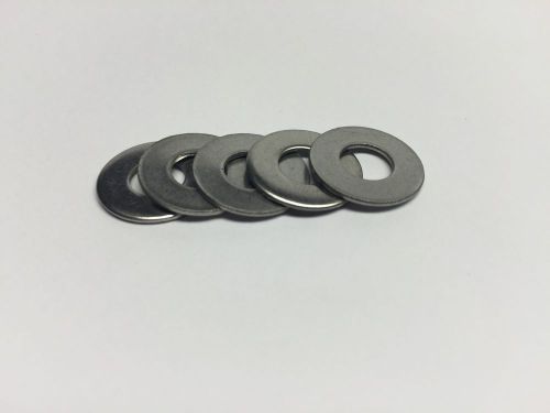 Stainless steel 1/4 flat washers (100) for sale