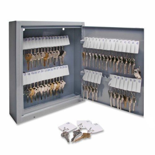 60 Key Storage Safe Cabinet Lock Box Wall Mount Holder Organizer Rack Security