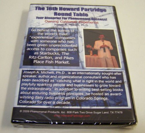 HOWARD PARTRIDGE Round Table DVD- JOSEPH MICHELLI Owning Customer Experience
