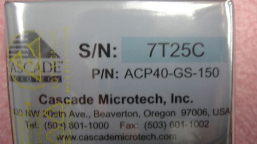 CASCADE MicroTech MicroProbe Air Coplanar ACP40-GS-150 S/N 7T25C
