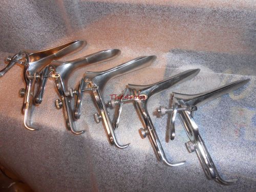 Five Vintage Carstens Stainless Vaginal Speculum