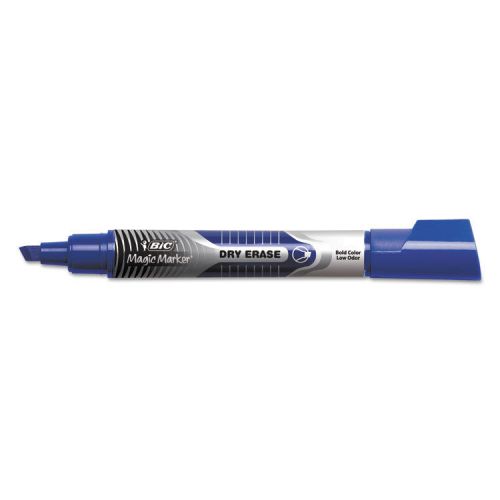 &#034;BIC Low Odor &amp; Bold Writing Dry Erase Marker, Chisel Tip, Blue, Dozen&#034;