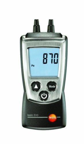 Testo 0560 0510 Pocket Pro Pressure Meter with Air Velocity, 0 to 100 hPa Range,