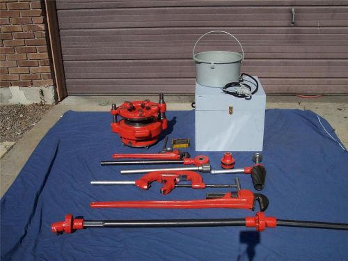Ridgid 161 pipe threader 4&#034; to 6&#034; new oiler dies drive shaft cutter reamer 36630 for sale