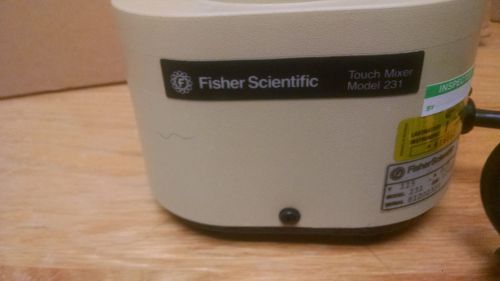 FISHER SCIENTIFIC Touch Mixer Model 231 Fixed Speed Cat 12-810R 115V 0.8A