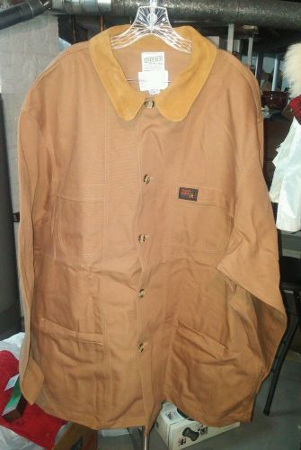 NEW! Indura by Westex Union Line Men&#039;s Brown Flame Resistant Jacket Sz 3XL Tall