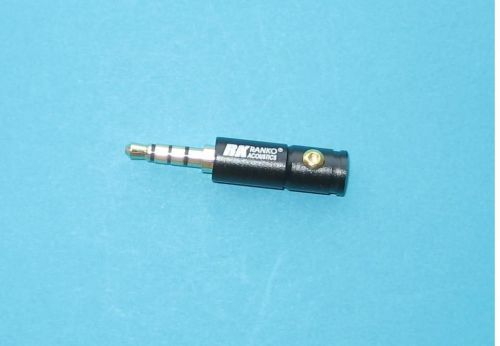 2lot 3.5mm 4 pole male repair headphone plug audio soldering screw strain relief for sale